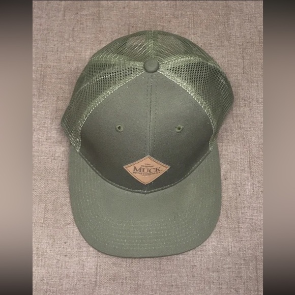 The Original Muck Boot Company Trucker Hat Green Mesh Back Snap Back - Picture 2 of 7